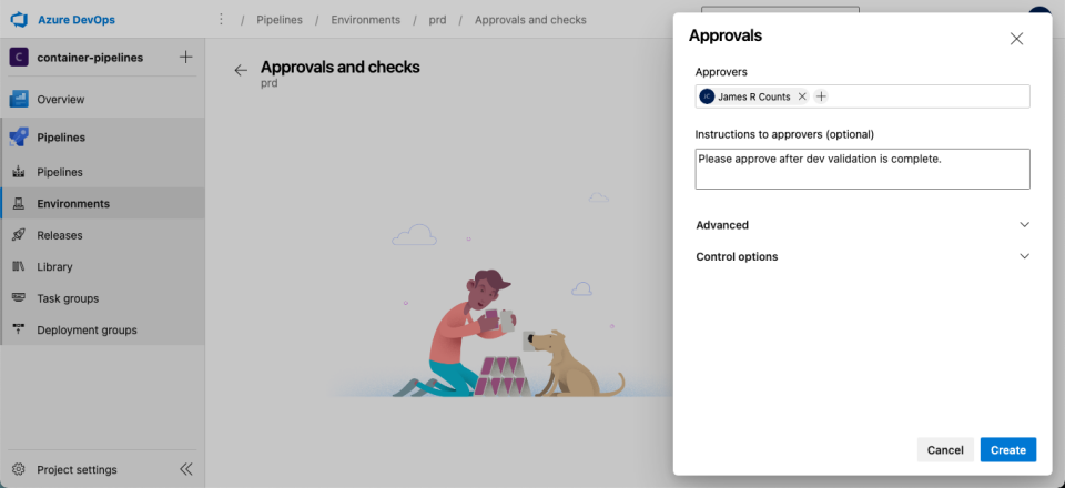Manual Approval Dialog.