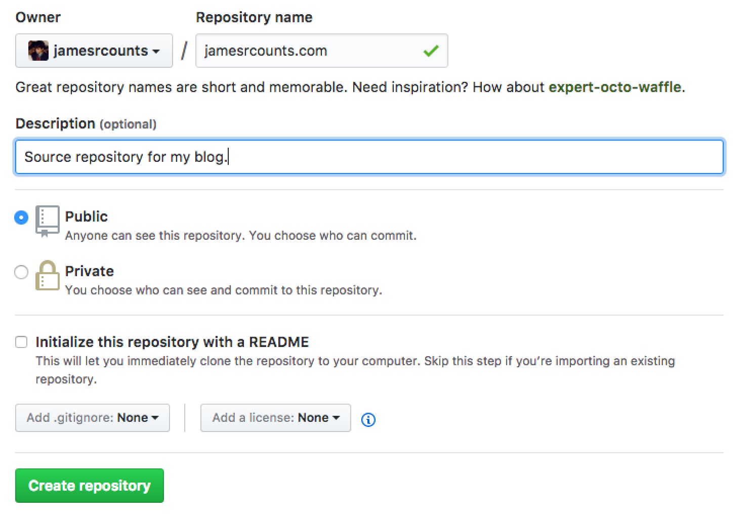 Create Repository