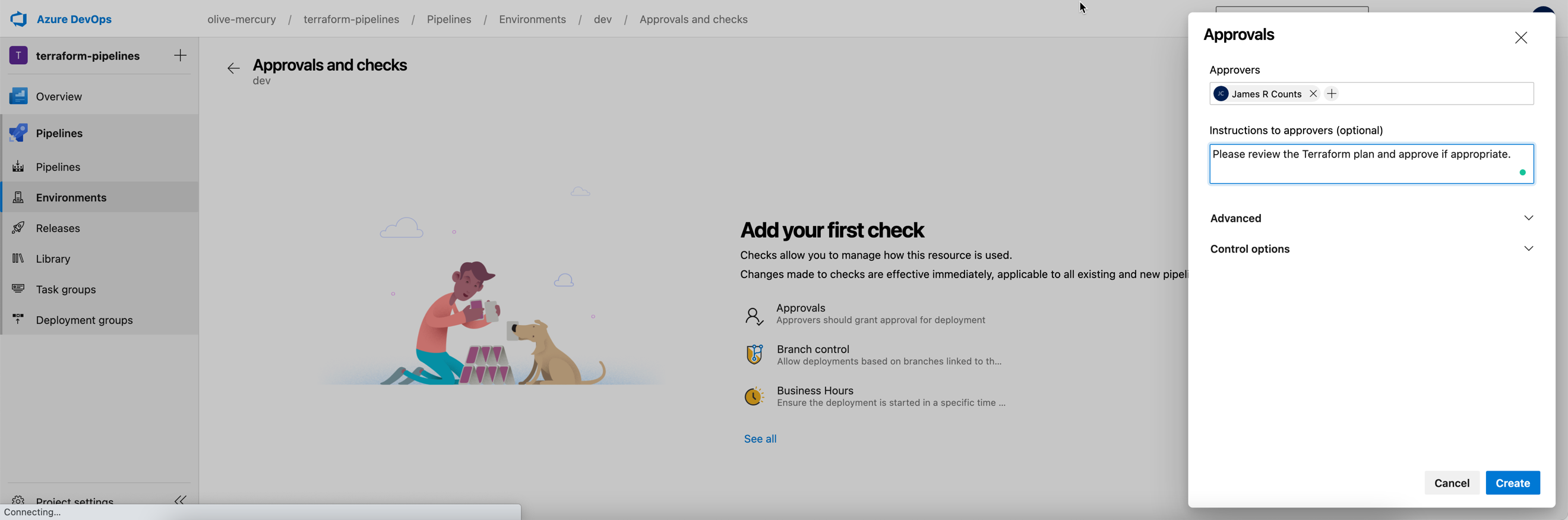 Configure manual approval
